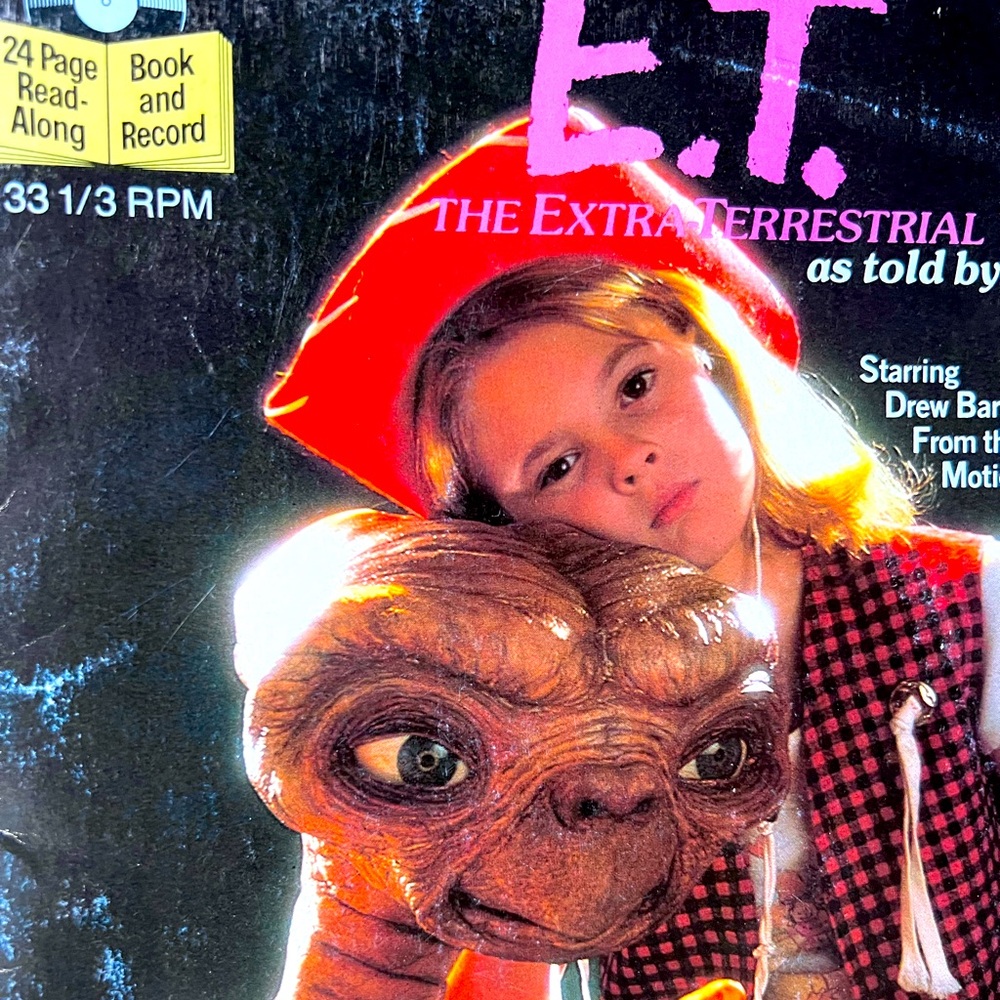 E.T. Vinyl read-along story book